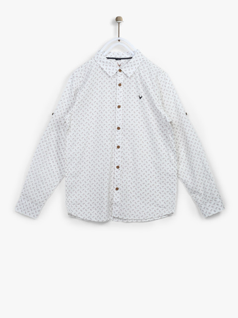 

Off White Slim Fit Casual Shirt