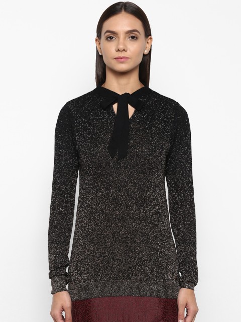 

Park Avenue Women Black Shimmery Pullover