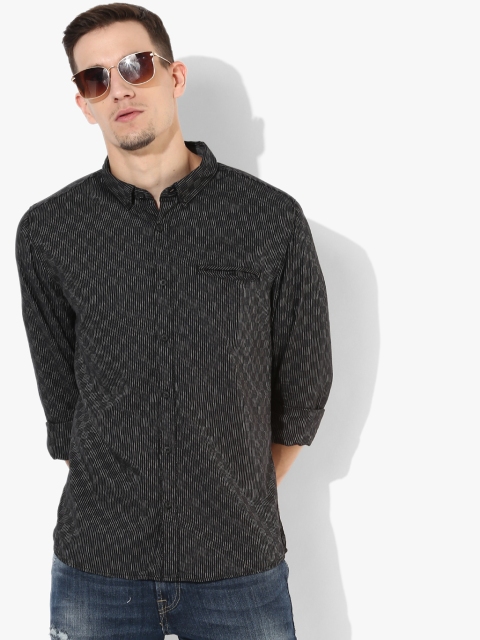 

Charcoal Checked Slim Fit Casual Shirt