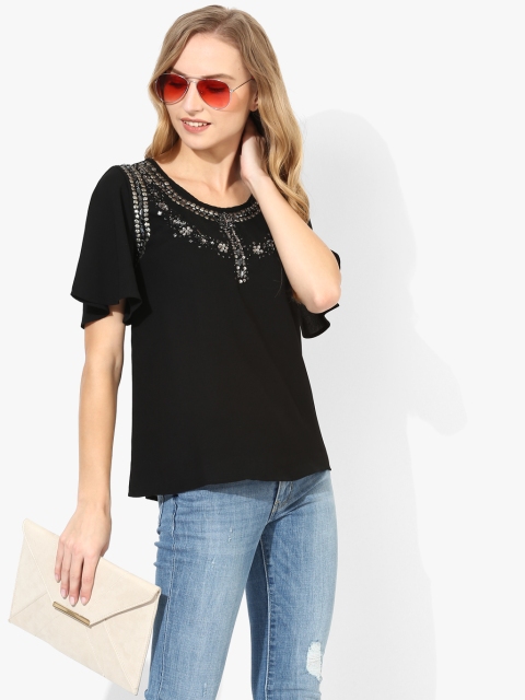 

Black Embellished Blouse