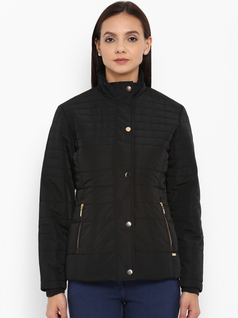 

Park Avenue Women Black Solid Puffer Jacket