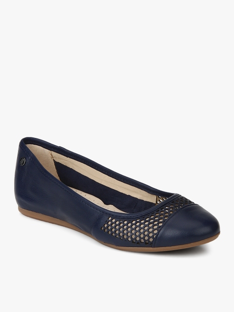 

Navy Blue Solid Ballerinas