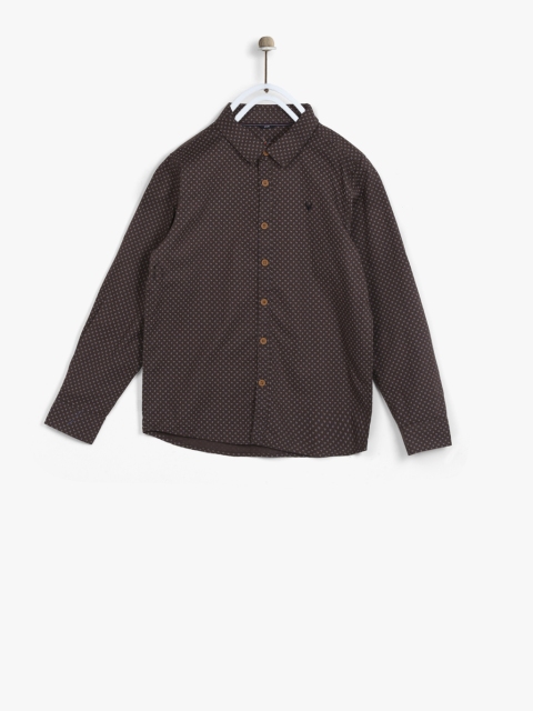 

Brown Slim Fit Casual Shirt