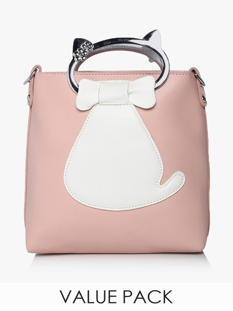 

Peach PU Handbag