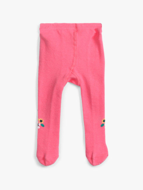 

Losan Girls Coral Pink Solid Stockings