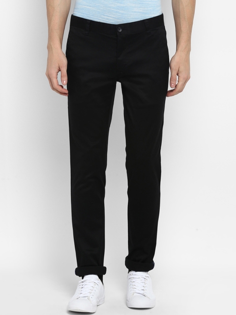 

Parx Men Black Slim Fit Solid Regular Trousers