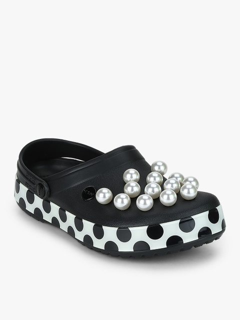 

Cb Timeless Clash Pearls Clog Black Flip Flops