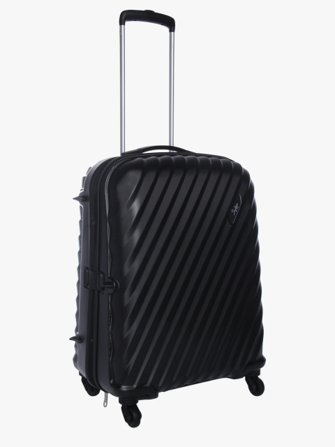

65 Cm Westport Black Medium 4 Wheel Hard Luggage Strolley