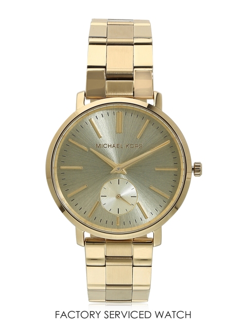 

Mk3500 Golden/Golden Analog Watch, Gold