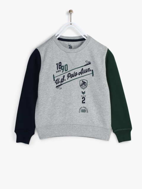 

Grey Melange Sweatshirt