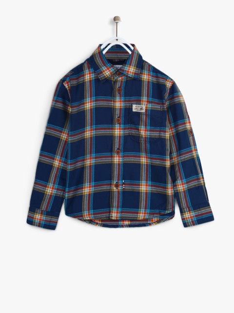 

Navy Blue Regular Fit Casual Shirt