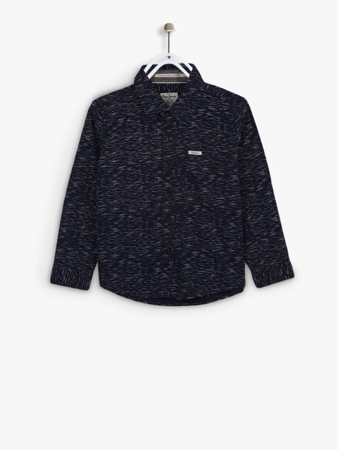 

Navy Blue Regular Fit Casual Shirt