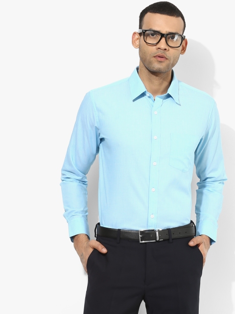 

Blue Solid Slim Fit Formal Shirt