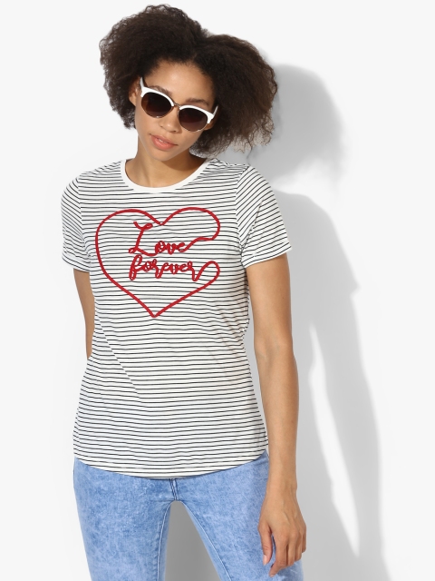 

White Striped T Shirt