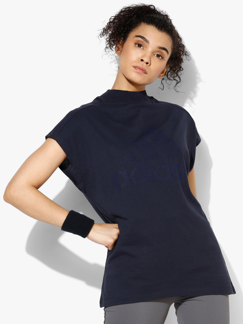 

W Id Mck Nk Navy Blue Round Neck T-Shirt
