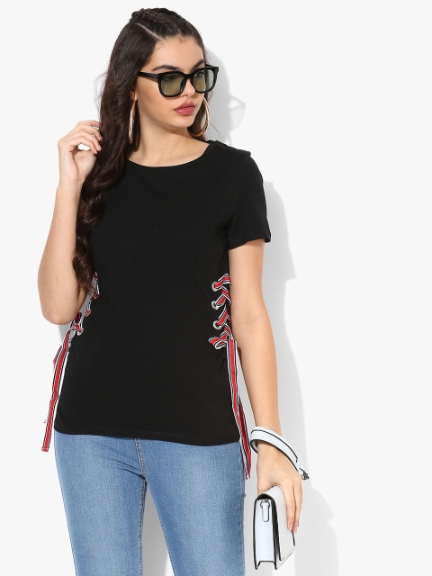 

Black Solid Blouse