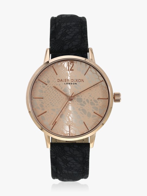 

Beige/Black Analogue Watch