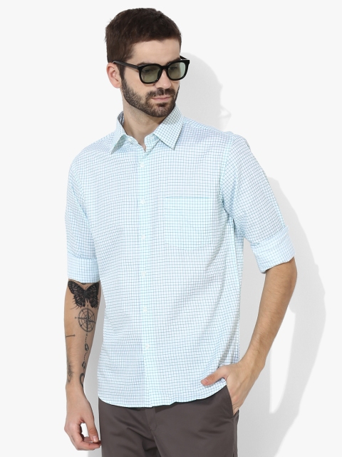 

Blue Checked Slim Fit Casual Shirt
