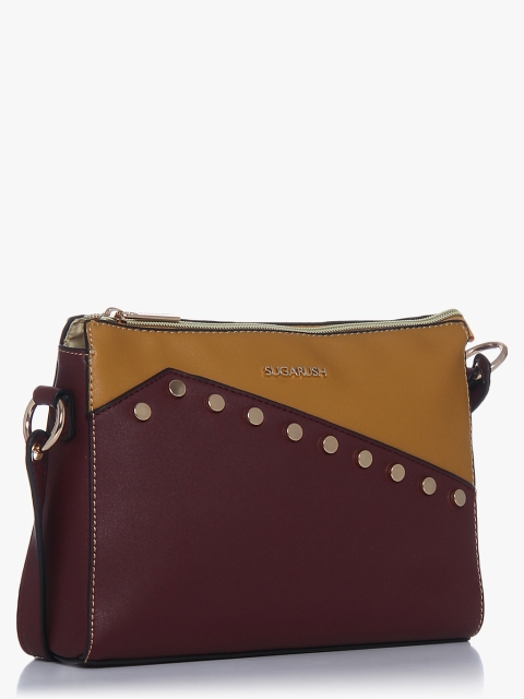 

Gladiolus Burgandy Sling Bag, Maroon