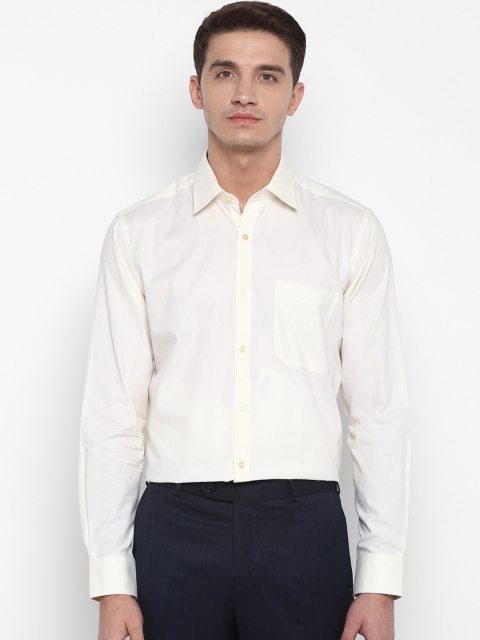 

Raymond Men Off-White Regular Fit Solid Formal Shirt