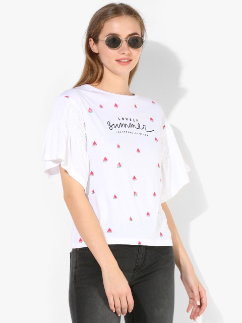 White Printed Blouse, Off white