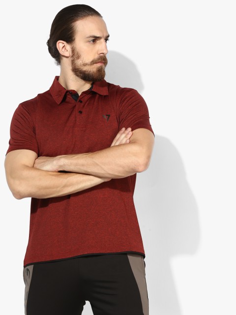

By Ms Dhoni Maroon Polo T-Shirt