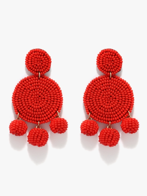 

Red Metal Danglers and Drop