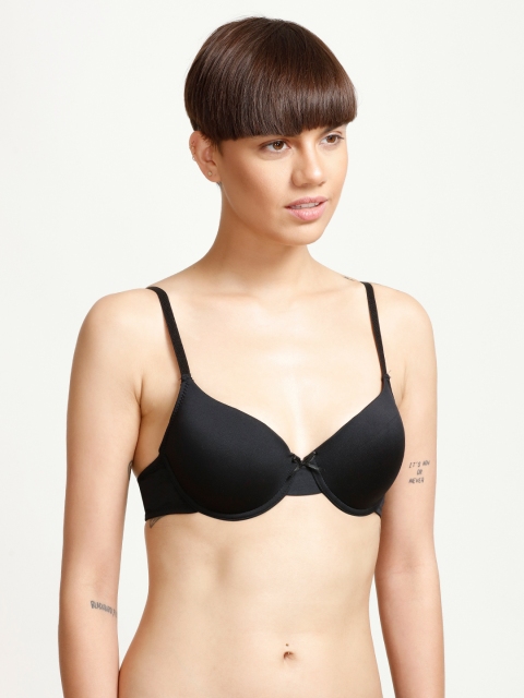 Lightly Padded Wired Bra- Black