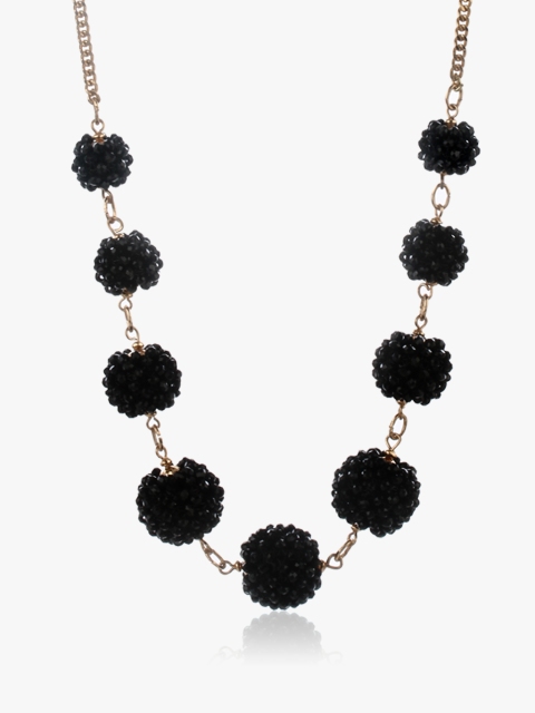 

Black Round Necklace
