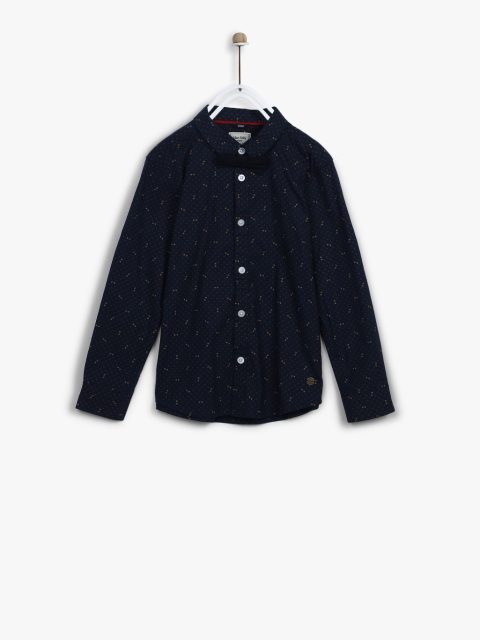 

Navy Blue Slim Fit Casual Shirt