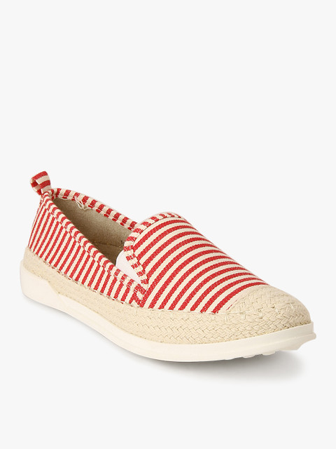 

Hestrip Red Striped Espandrille Casual Sneakers