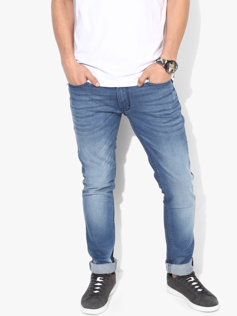 

Blue Washed Mid Rise Slim Fit Jeans