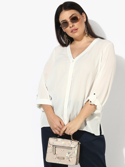 

Off White Solid Shirt