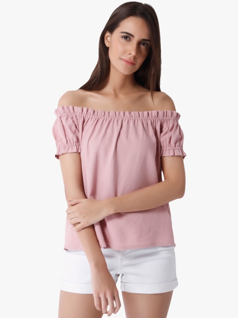 

Vero Moda Women Pink Solid Top