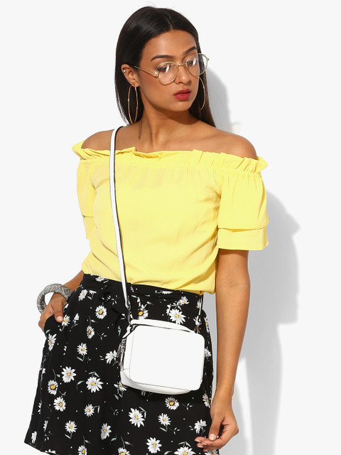 

Yellow Solid Blouse