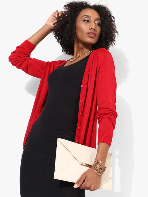 

Red Self Design Blouse