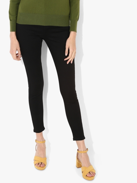 

Marks & Spencer Women Black Solid Mid-Rise Skinny Fit Jeans