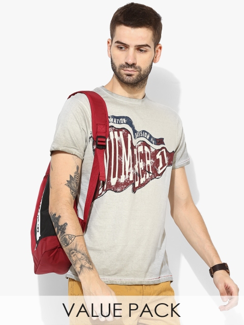 

Pack Of 2 Multi Printed Regular Fit Round Neck T-Shirt