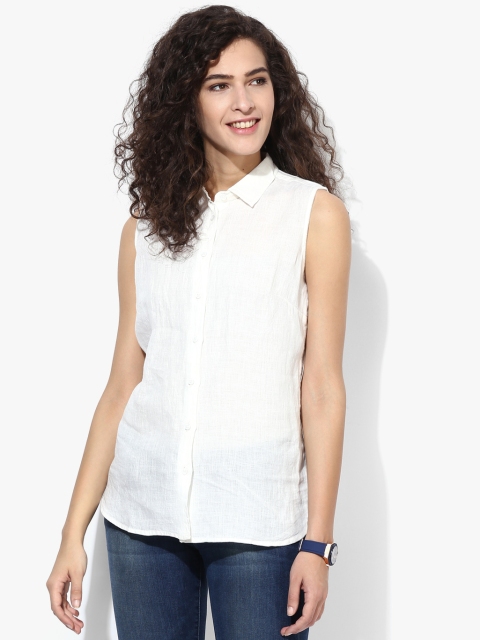 

Off White Solid Shirt