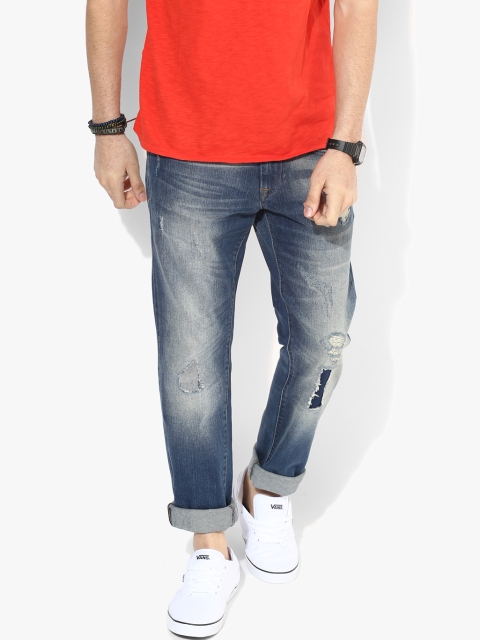 

Blue Washed Low Rise Slim Fit Jeans
