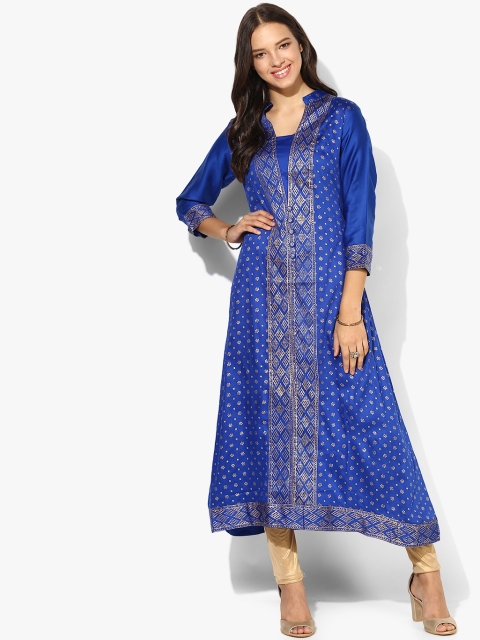 

Blue Woven Design Kurta