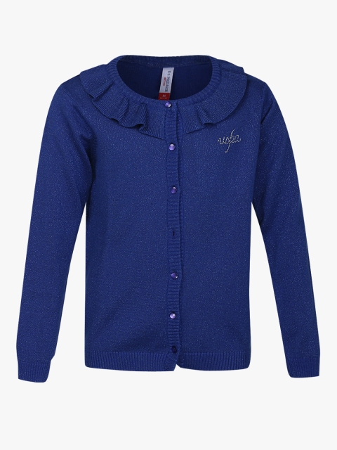 

Blue Solid Sweater