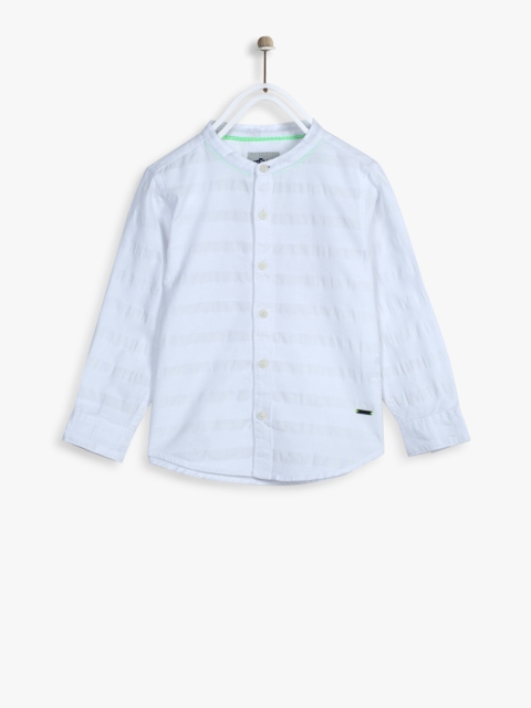 

White Regular Fit Casual Shirt