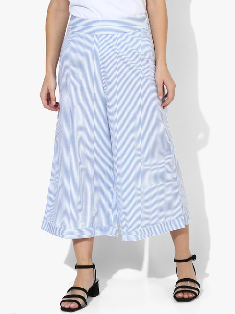

Blue Striped Culottes