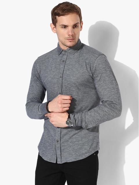 

Grey Textured Casual Shirt