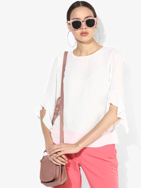 

White Solid Blouse