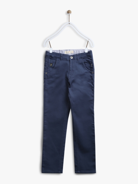 

Blue Printed Regular Fit Jeans