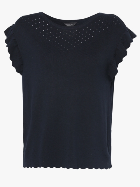 

Navy Blue Solid Sweater