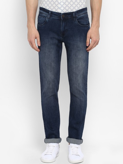 

ColorPlus Men Blue Tapered Fit Mid-Rise Clean Look Stretchable Jeans