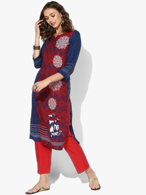 

Blue Printed Kurta